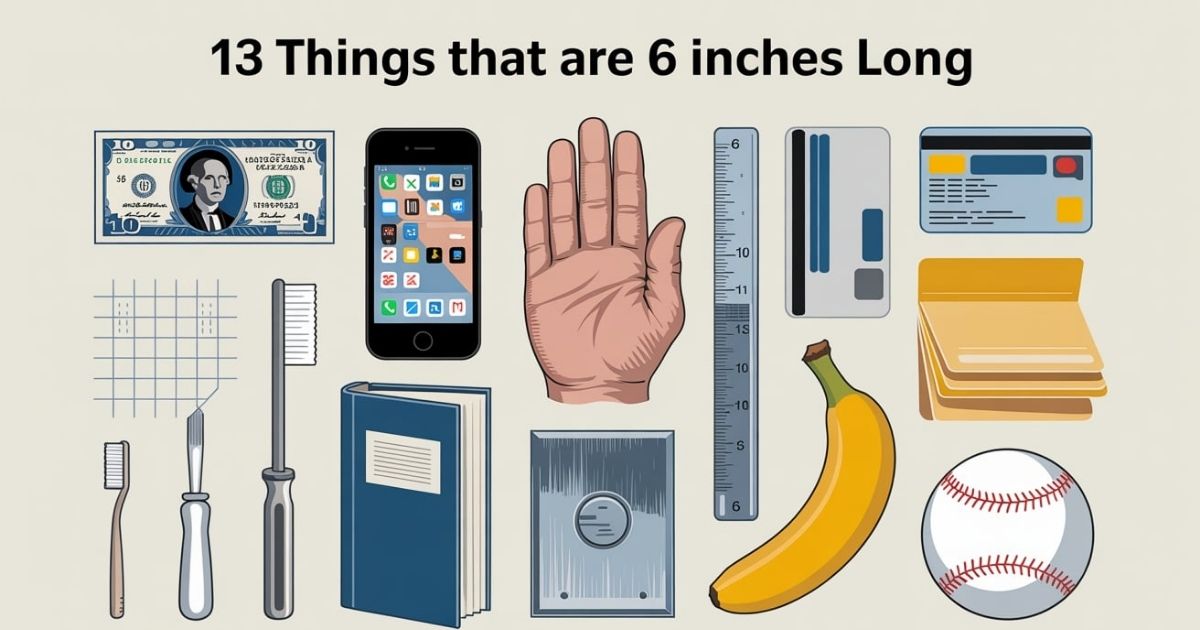 13 Common Things That Are 6 Inches Long