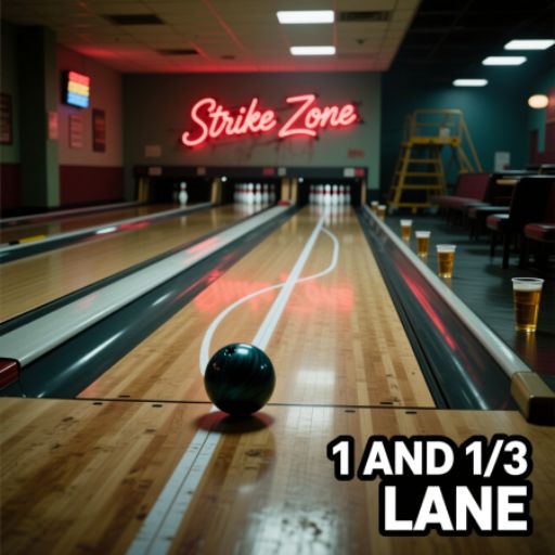 1 and 1/3 of a Bowling Lane