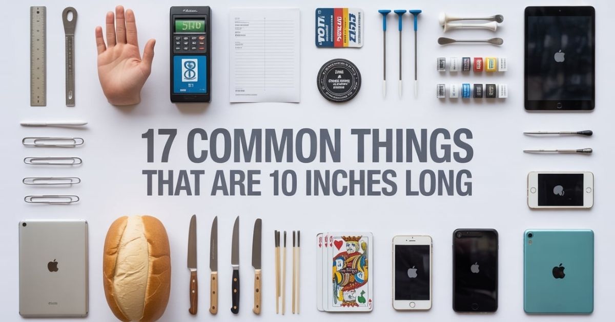 17 Common Things That Are 10 Inches Long