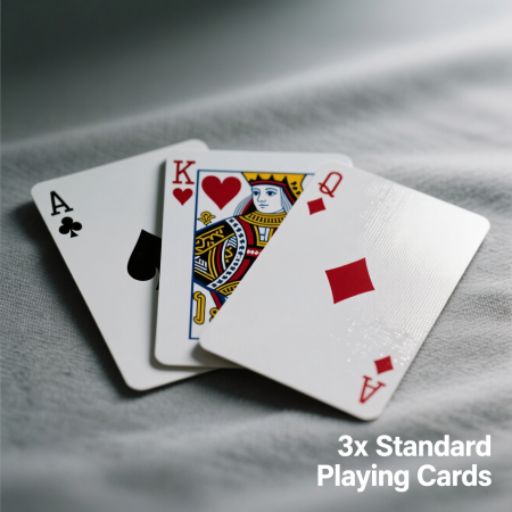 3x Standard Playing Cards