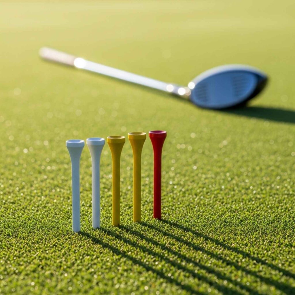 Five Golf Tees