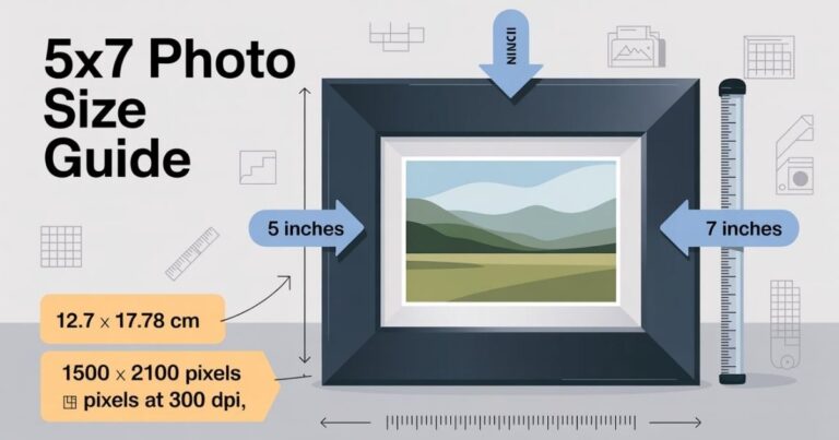 How Big Is a 5×7 Photo? (Size in Pixels, Inches, Cm)