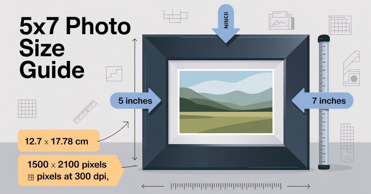 How Big Is a 5×7 Photo? (Size in Pixels, Inches, Cm)