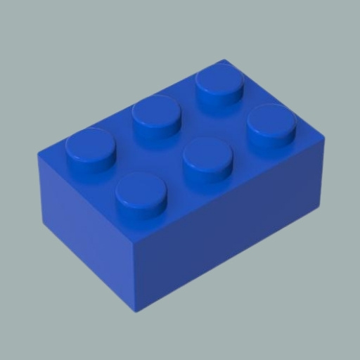 Lego Brick (2×2) 2 inches
