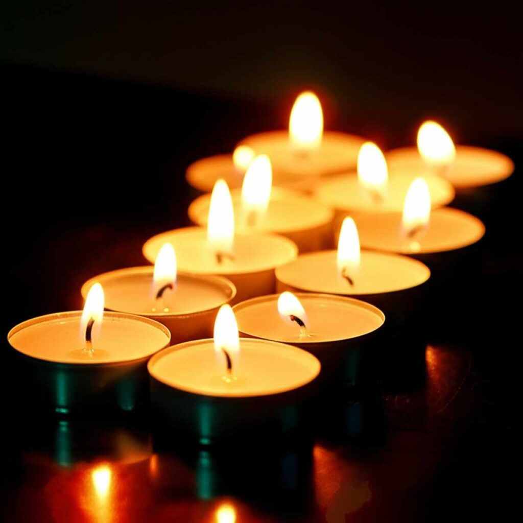 Tea Light Candles (Lined Up)
