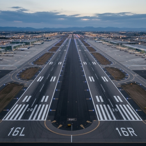 The Width of 2 Airport Runways