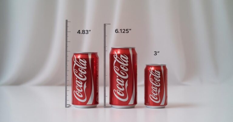 Coke Can Dimensions: Sizes, Heights & Measurements