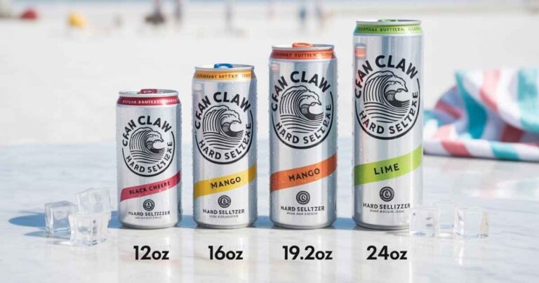 White Claw Sizes