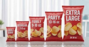 Standard Chips Bag Size Chart